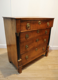 Antieke Hollandse Empire ladenkast