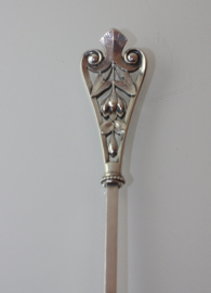 Zilveren Jugendstil taartschep 1907