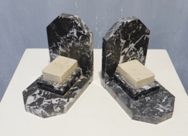 Art Deco marmeren boekensteunen