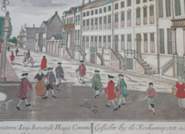 Antieke gravure Koekamp Den Haag, Probst 18e eeuw.