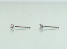 Witgouden oorbellen diamant