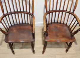 Set antieke Windsor armstoelen