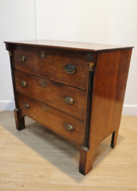 Antieke Hollandse Empire ladenkast