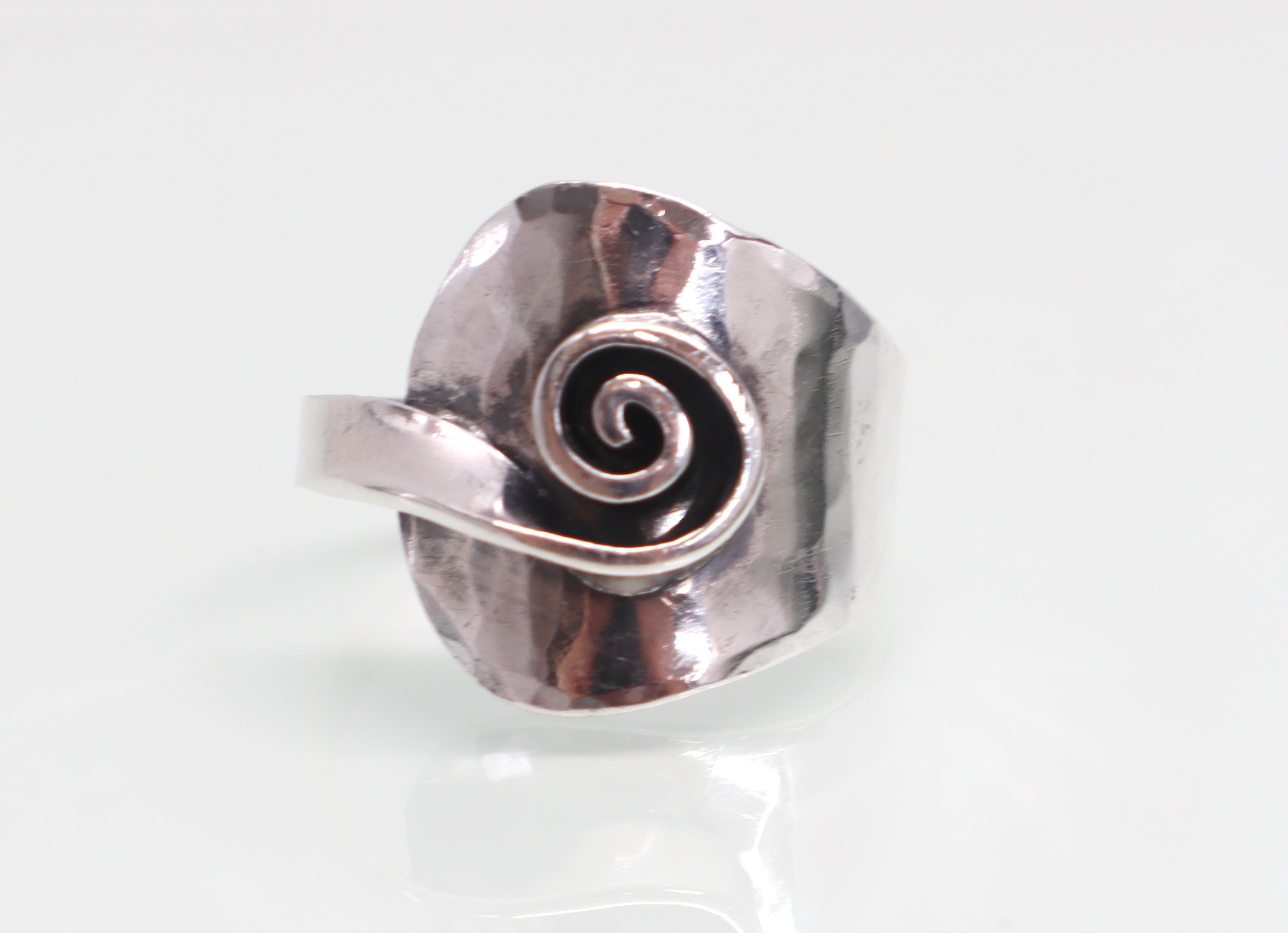 Vintage modernistische zilveren ring jaren ‘30