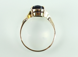 Vintage gouden ring met amethist
