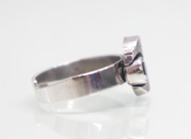 Zilveren ring bergkristal en hanger Sten & Laine Finland