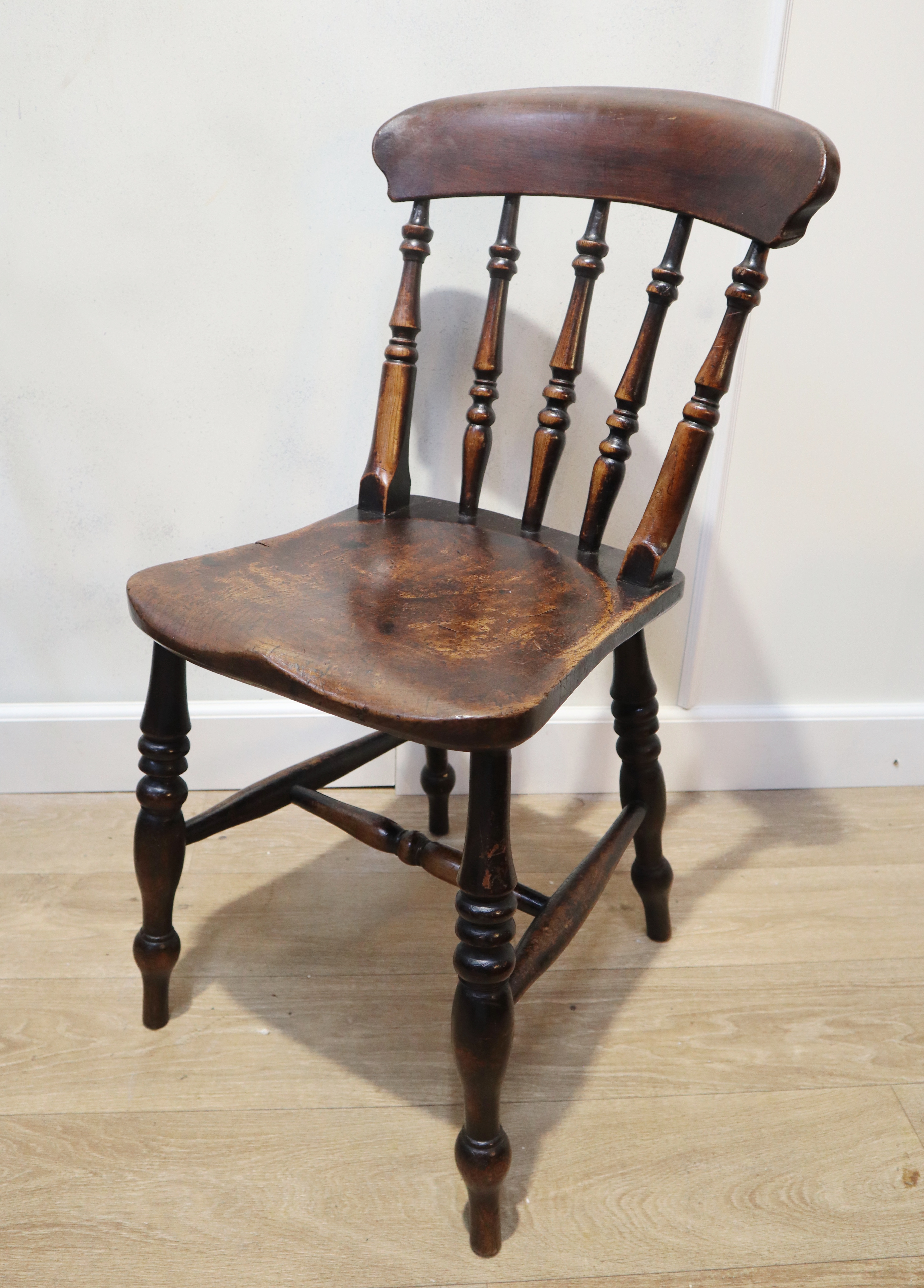 Set van 4 antieke Windsorstoelen