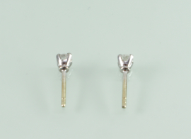 Gouden oorbellen briljant diamant