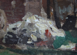 Theo van Wijngaarden (1874-1952) vrouw in polder