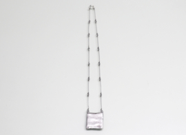 Vintage modernistische zilveren ketting jaren ‘60