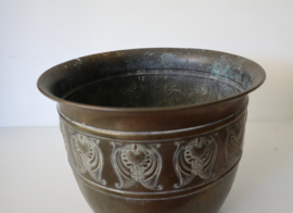 Jugendstil koperen pot