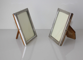 Set zilveren fotolijstjes