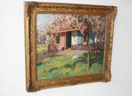 Geit in voortuin, Willem Frederik Noordijk (1887-1970)