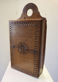 Antieke Hollandse houten schooltas