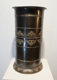 Jugendstil koperen paraplubak Daalderop