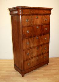 Antieke Hollandse chiffonière met secretaire