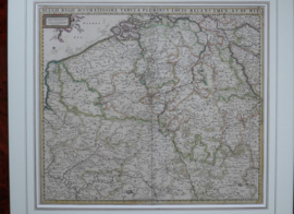 Antieke kaart Belgie en zuidelijk Nederland ca 1680