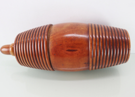 Antieke houten tabakspot