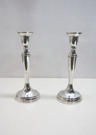 Set zilveren kandelaars Van Kempen & Begeer