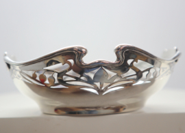 Jugendstil zilveren bonbonmandje