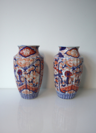 Set antieke Imari porseleinen vazen