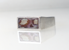 Ring zilver abalone, Palle Bisgaard, Denemarken ‘60