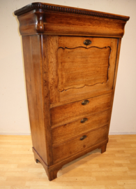 Antieke Hollandse secretaire à abbatant
