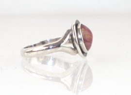 Deense vintage NE From  zilveren ring rhodochrosiet