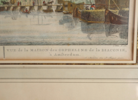 Gravure Diaconie weeshuis Amsterdam 1760