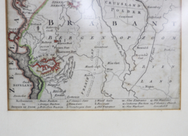 Antieke kaart Markiezaat Bergen op Zoom 1747