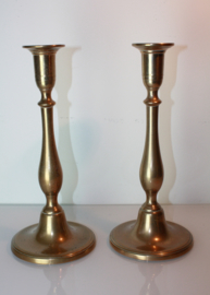 Set antieke bronzen Vlaamse kandelaars