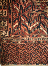 Antiek Perzisch nomadenkleed Bochara 124 x162