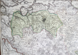 Antieke landkaart Brabant Johan Baptist Homann 1720