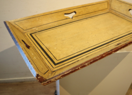 Antiek beschilderd dienblad