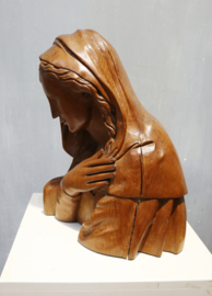 Houten sculptuur Maria