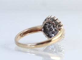 Gouden ring met diamantjes