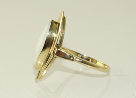 Vintage gouden ring met opaal, jaren '60/'70