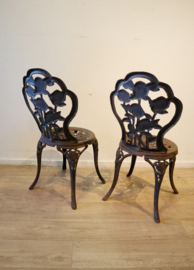 Set gietdijzeren tuinstoelen