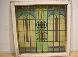 Art Deco glas-in-lood-raam