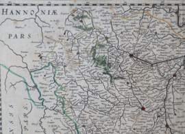 Antieke kaart Brabant 1629, Henricus Hondius