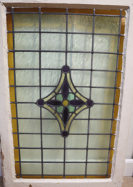 Set antieke glas-in-loodramen