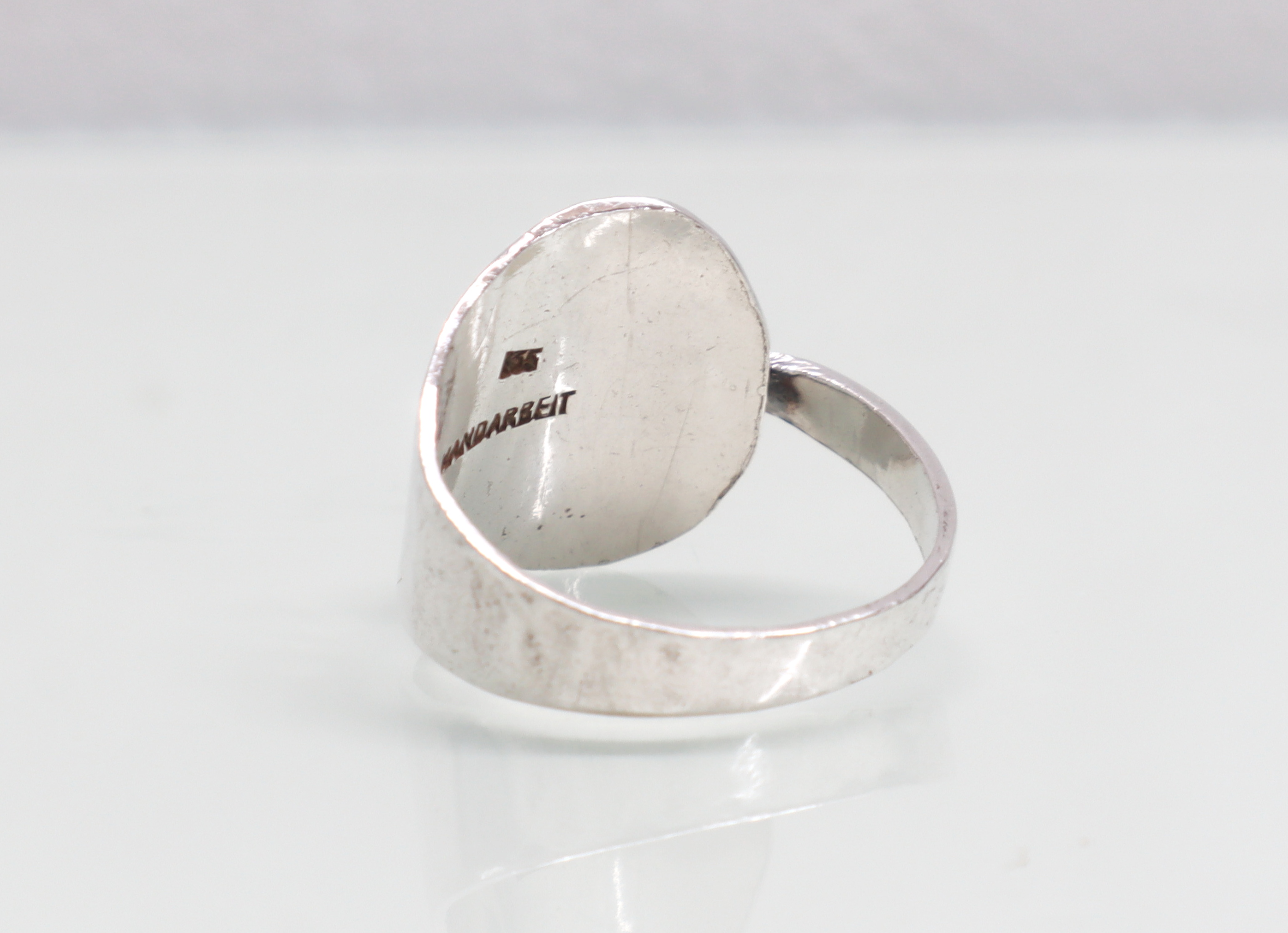 Vintage modernistische zilveren ring jaren ‘30