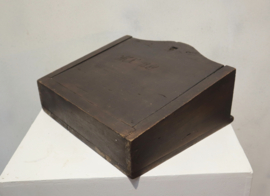 Antieke houten schooltas