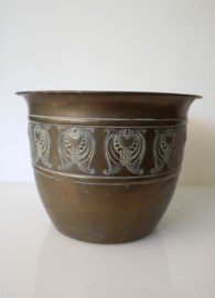 Jugendstil koperen pot