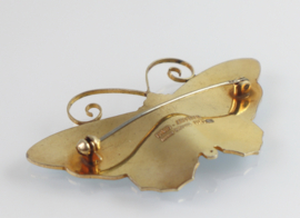 Zilveren vlinder broche David Andersen jaren ‘50