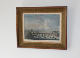 Antieke gravure Haarlemmerpoort Amsterdam, Fouquet 18e eeuw