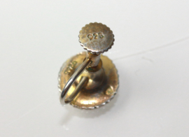 Vintage Deens design verguld zilveren oorbellen Anton Michelsen