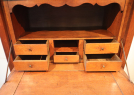 Antieke Hollandse secretaire à abbatant