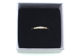 Vintage gouden ring met diamant