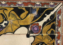 Jugendstil tegeltableau